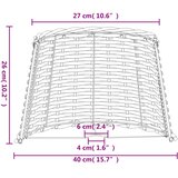  Sjenilo za svjetiljku smeđe Ø 40 x 26 cm od pruća | shoptok.hr