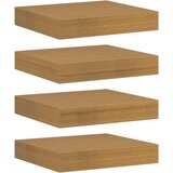  Polica na zidu 4 pcs Bež 23 x 23 5 x 4 cm Konstruirano drvo | shoptok.hr