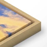  Slika - Beautiful Sunset - Clouds in Warm Shades 120x80 U prirodnom drvenom okviru | shoptok.hr