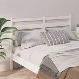  Uzglavlje za krevet bijelo 146 x 4 x 100 cm od masivne borovine | shoptok.hr