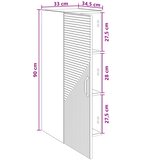  Ormar za montažu na zid Siva Sonoma 33 x 34,5 x 90 cm | shoptok.hr