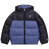 Guess Puhovke HOODED LS PADDED PUFFER W/ZIP Modra Cene