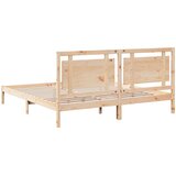 Dugi okvir kreveta bez madraca 200 x 220 cm masivno drvo | shoptok.hr