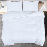  Set posteljine za poplun bijeli 140x200 cm lagana mikrovlakna | shoptok.hr