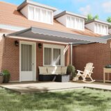 vidaXL Automatska uvlačiva tenda svijetlo siva 450x300 cm, Tenda zamjenska tkanina za okvir 4,5x3 m svijetlo siva | shoptok.hr