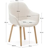 Kave Home Bijele blagovaonske stolice u setu 4 kom Aleli – | shoptok.hr