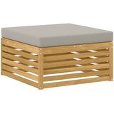  Set vanjskih sofa 6 kom. Bijela i svjetlosiva Poliester | shoptok.hr
