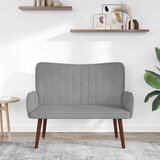 SOFA za dvije osobe Svjetlosiva 115 x 61 x 87 cm Baršun | Eponuda.ba