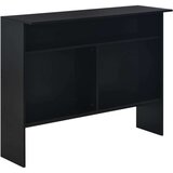 vidaXL Barski stol s 2 stolne ploče crni 130 x 40 x 120 cm | shoptok.hr