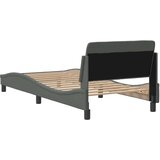  Okvir za krevet Dover tamnosivi 90x200 cm od tkanine | shoptok.hr