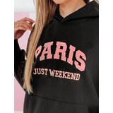 DStreet Bluza damska oversize z kapturem PARISSIA czarna | Shoptok.si