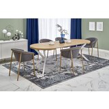 Xtra furniture Raztegljiva jedilna miza Peroni 100/250 cm - zlati hrast/bela, (20538414) Cene