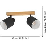 Eglo 99489 - Spot svetiljka BATALLAS 2xE27/10W/230V | Eponuda.com
