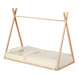 Kave Home Dječji krevet od masivne bukve u obliku kućice s podnicom 90x190 cm u prirodnoj boji Maralis – | shoptok.hr