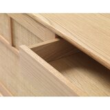 Unique Furniture Niska komoda u dekoru hrasta s kliznim vratima u prirodnoj boji 180x80 cm Barrali – | shoptok.hr