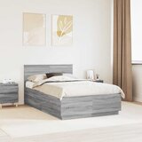 Krevetna konstrukcija s uzglavljem Siva sonoma 120 x 200 cm | shoptok.hr