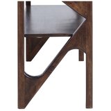 Light & Living Pomoćni stol sa staklenom pločom stola u tamnoj prirodnoj boji 41x119 cm Yuki – | shoptok.hr