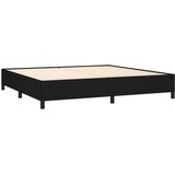  s oprugama i madracem crni 200x200 cm od tkanine | shoptok.hr