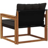  Set vanjskih sofa Čvrsto drvo akacije i Textilene Prirodna | shoptok.hr