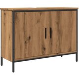 vidaXL Omarica za umivalnik artisan hrast 80x30x60 cm inž. les | Shoptok.si