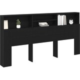  Glava kreveta s ormarićem Zidne Crni hrast 200 x 19 x 103,5 cm | shoptok.hr