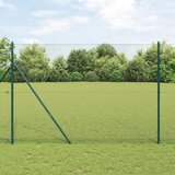 vidaXL Hexagonalna ograja Zelena 1,6x50 m Jeklena, Ograje 13 kosov Zelena Ø32 mm 210 cm Galvanizirano jeklo Cene