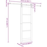 vidaXL klizna vrata s kompletnim setom 'ORKDAL'73.5x211 cm | shoptok.hr
