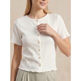 Sinsay Bluza kratkih rukava s ukrasnim gumbima | shoptok.hr