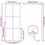  Zid za walk-in tuš Zlatno 80 x 195 cm Staklo otporno na udarce | shoptok.hr