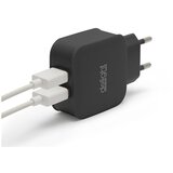 Delight Polnilec Phone - 2 USB, 5V/2,1A, črn | Shoptok.si