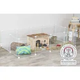 unutrašnja Ograda Metal Plastika 140x35x70cm Bela