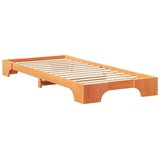  Krevetna konstrukcija Smeđa 90 x 220 cm Čvrsto borovo drvo | shoptok.hr
