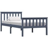 vidaXL Okvir za krevet od masivne borovine sivi 100 x 200 cm Cijene