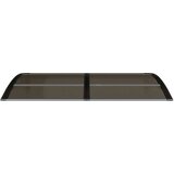vidaXL Nadstrešek za vrata črn 150x80 cm polikarbonat | Shoptok.si