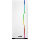 Sharkoon kučište- RGB Slider White (bijelo; staklena strana; ATX; 6x120mm; 2xUSB3.0; 1xUSB2.0; I/O) | shoptok.hr