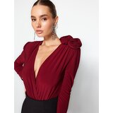 Trendyol ženski bodi Tpraw24Bd00012, burgundac | Eponuda.com