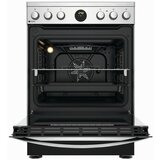 Indesit IS67V8CCX/E staklokeramički šporet, multisistemska rerna, širina 60 cm, inox | ePonuda.com