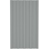 Krovni panel 12 pcs Sivi 80 x 45 cm Pocinčani čelik - Sivi 80 x 45 cm 12 | shoptok.hr