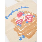 Sinsay Platnena torba s printom | shoptok.hr