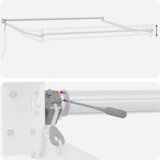 vidaXL Avtomatski Zložljivi Senčnik Zeleni in Rumeni 400x300 cm, Tenda za zamenjavo tkanine za okvir 4x3 m Zeleni in Rumeni | Shoptok.si