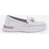 VINCEZA Perforated Ballet Flats Made Of Natural Leather | shoptok.hr