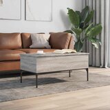 Stolić za kavu siva boja hasta 100x50x45 cm od drva i metala | shoptok.hr