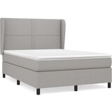  Box spring s madracem svjetlosivi 140x200 cm od tkanine | shoptok.hr