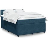  box spring s madracem plavi 160 x 200 cm baršunasti | shoptok.hr