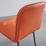Bessagi Home stol ellis, oranžna, videz usnja | Shoptok.si
