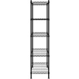 vidaXL Police za odlaganje s 5 razina 90 x 35 x 180 cm crne 250 kg | shoptok.hr