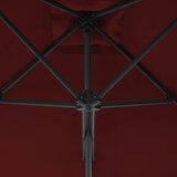  Vrtni suncobran s čeličnim stupom 300 x 230 cm bordo | shoptok.hr