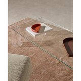 Kave Home Rjava steklena mizica 60x140 cm Adularia – | Shoptok.si