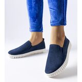 Gemre Navy blue lace-up sneakers Madiha | Shoptok.si