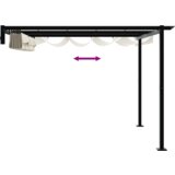  Zidni gazebo Krema 3 x 3 m Čelik | shoptok.hr